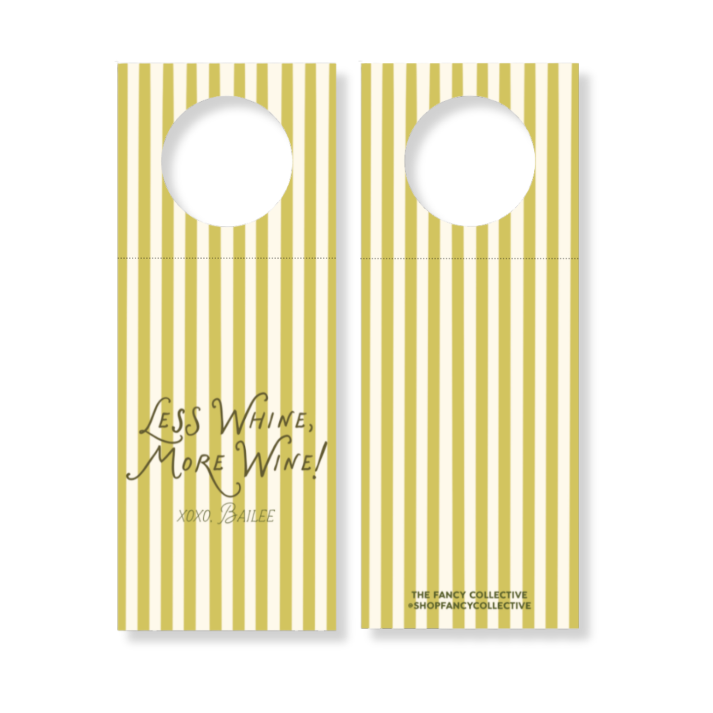 “Less Whine, More Wine” Wine Bottle Gift Tag
