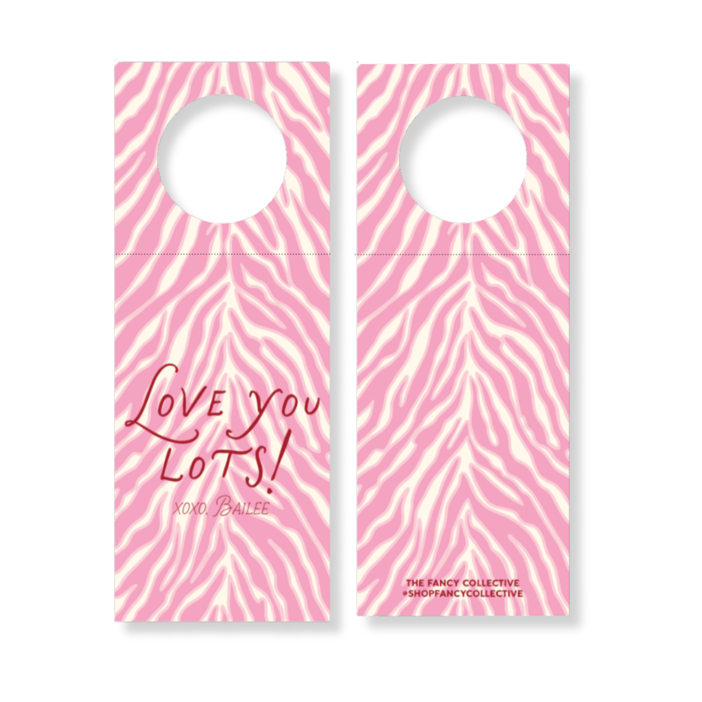 “Love you lots!” Wine Bottle Gift Tag