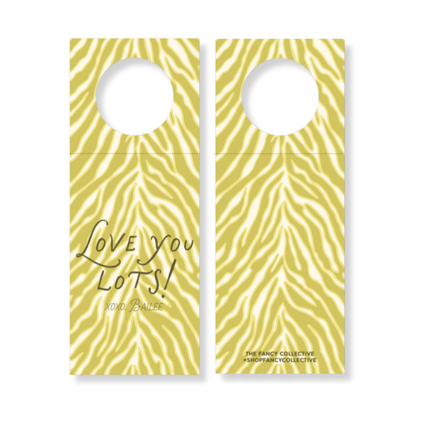 “Love you lots!” Wine Bottle Gift Tag