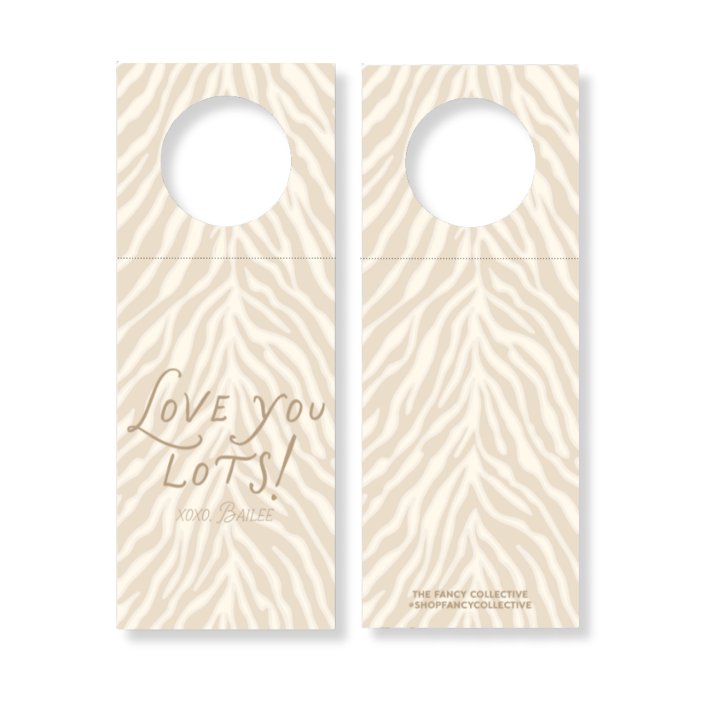 “Love you lots!” Wine Bottle Gift Tag