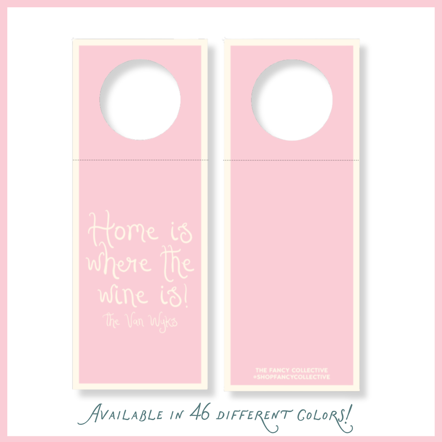 “Home Is Where the Wine Is!” Wine Bottle Gift Tag