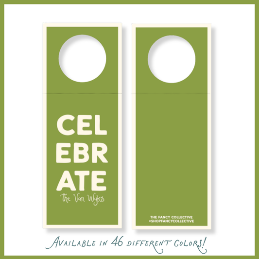 “Celebrate” Wine Bottle Gift Tag