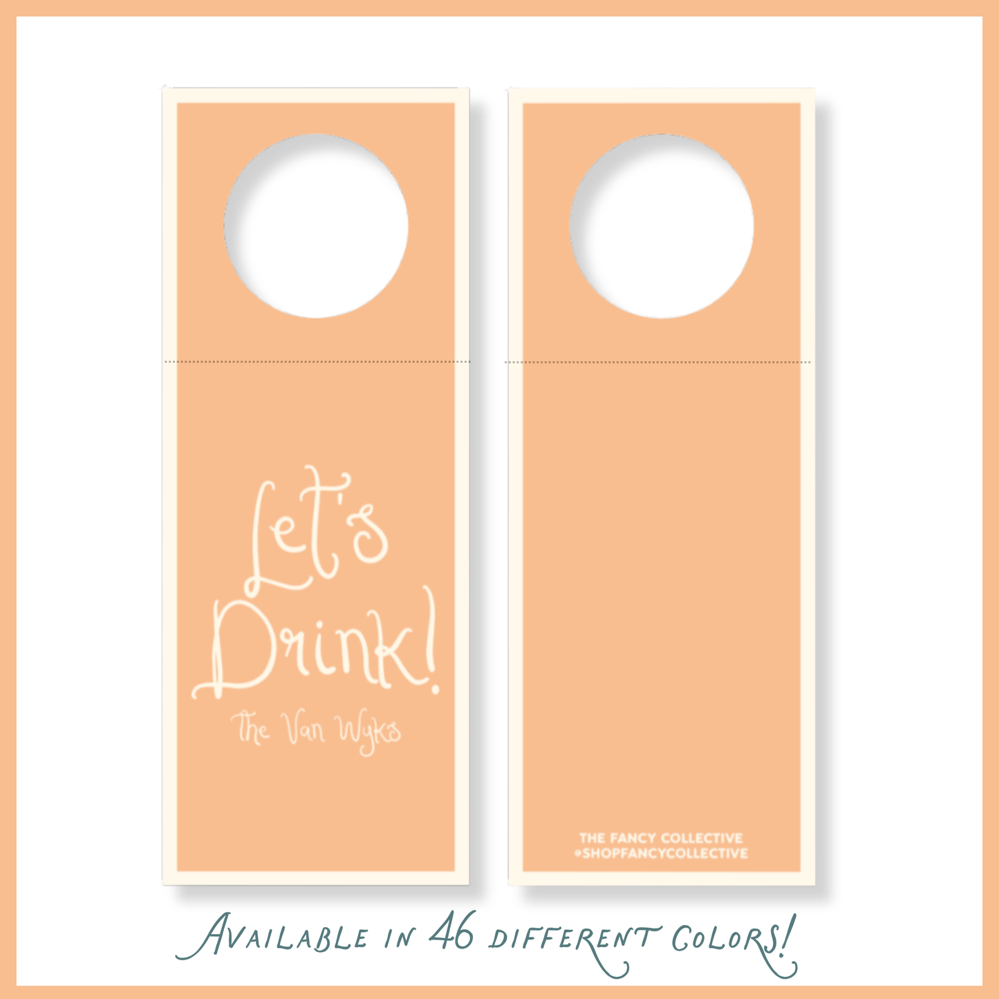 “Let’s Drink!” Wine Bottle Gift Tag