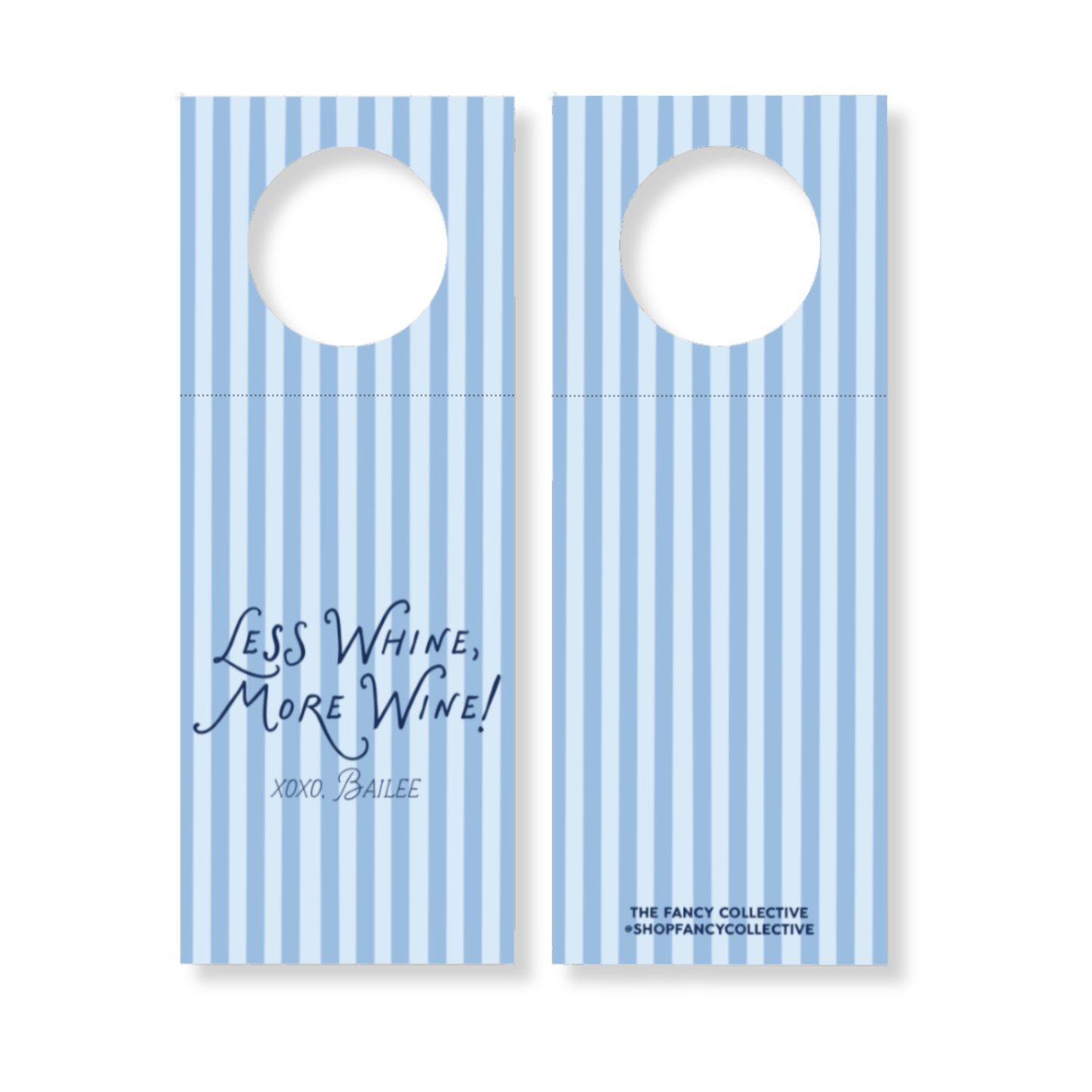“Less Whine, More Wine” Wine Bottle Gift Tag