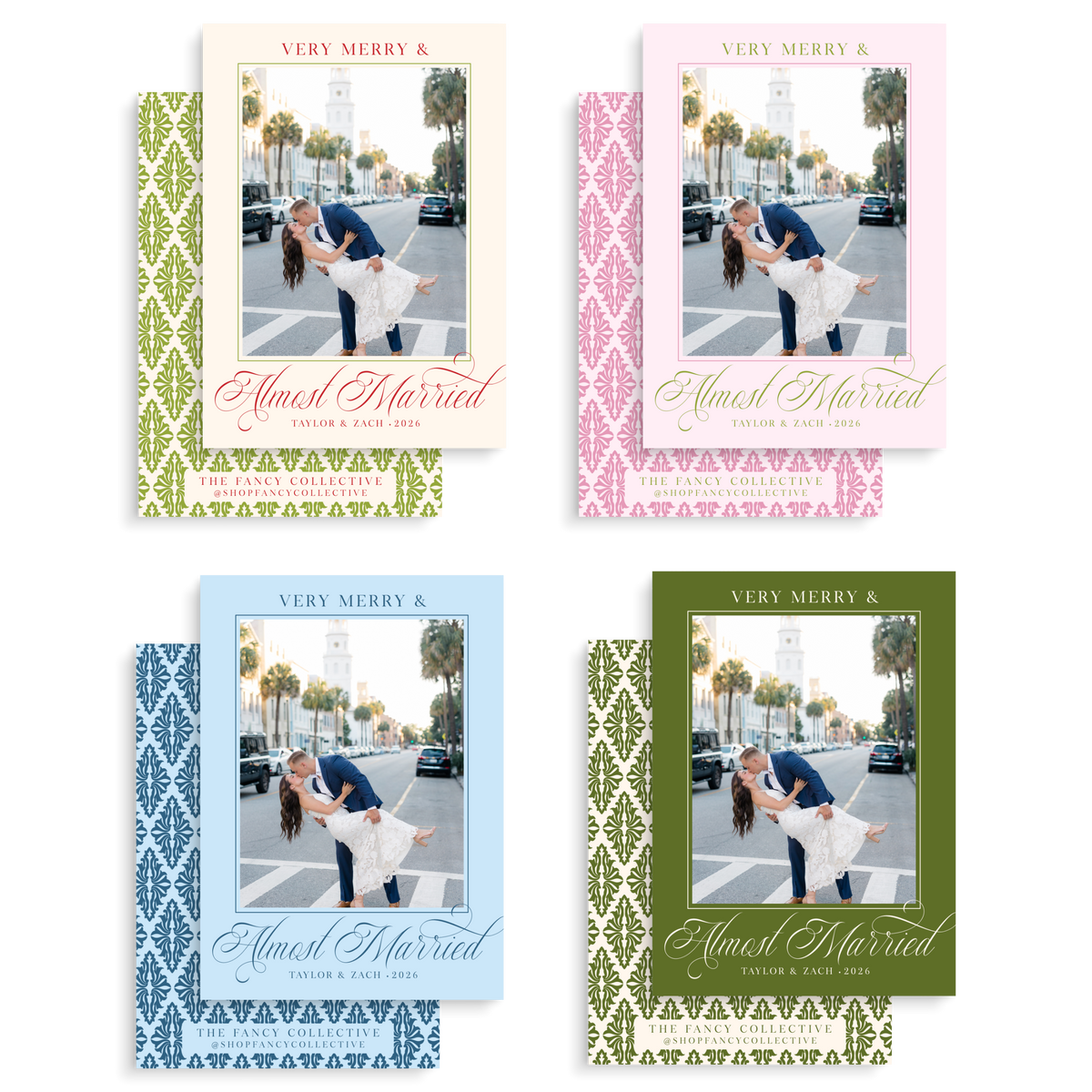 Very Merry & Almost Married Holiday Cards