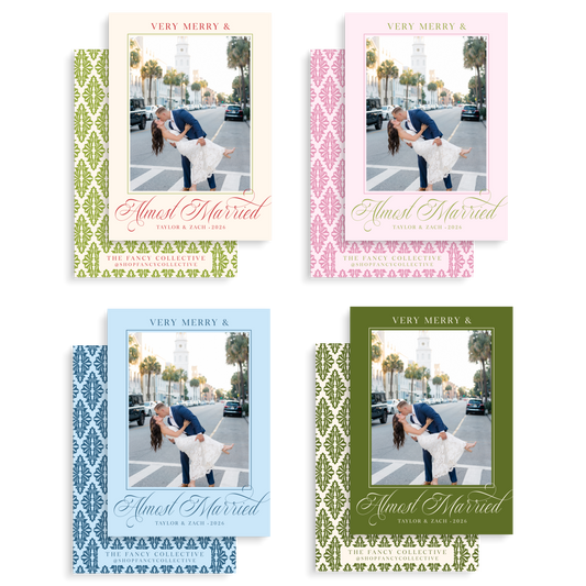 Very Merry & Almost Married Holiday Cards