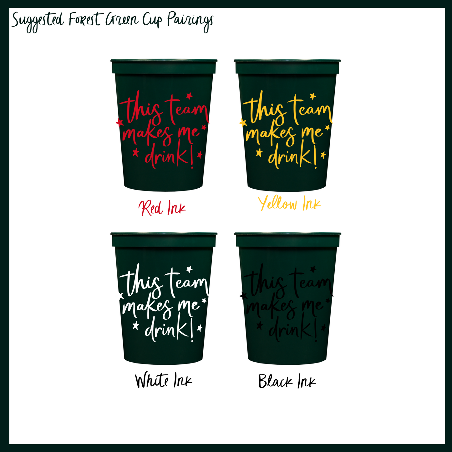 “This team makes me drink” Stadium Cup