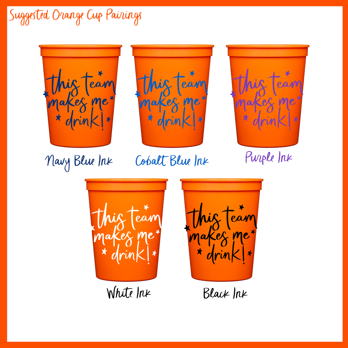 “This team makes me drink” Stadium Cup