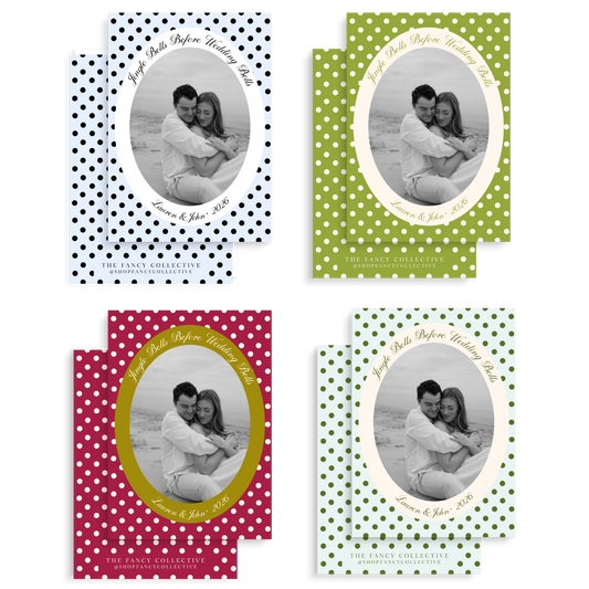 Jingle Bells Before Wedding Bells Holiday Cards