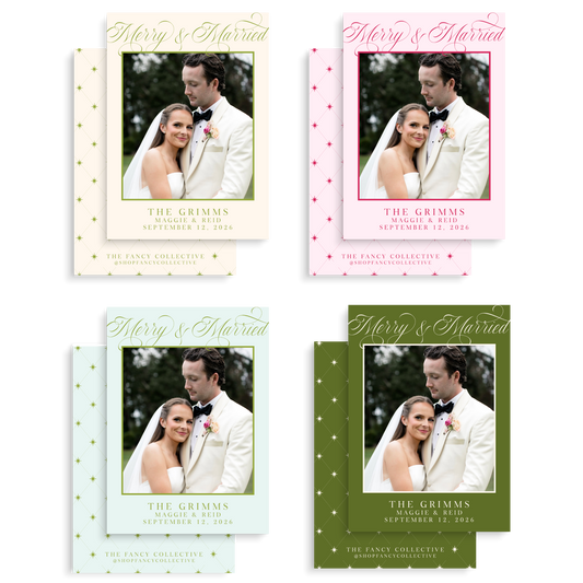 Merry and Married Holiday Cards