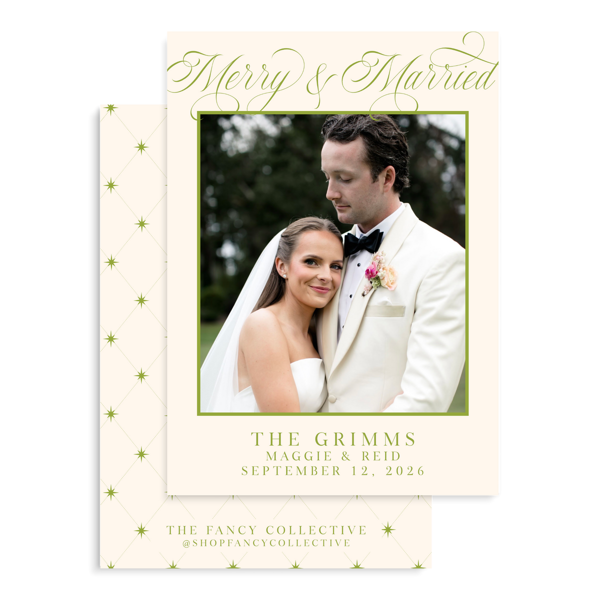 Merry and Married Holiday Cards