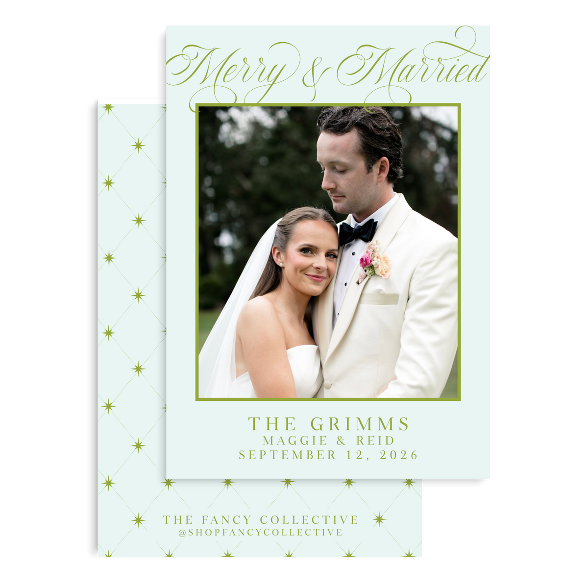 Merry and Married Holiday Cards