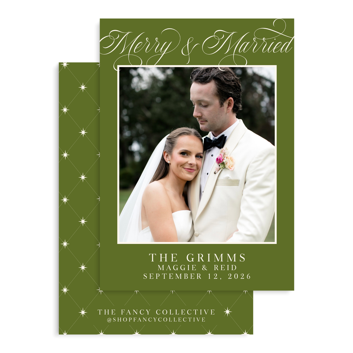 Merry and Married Holiday Cards