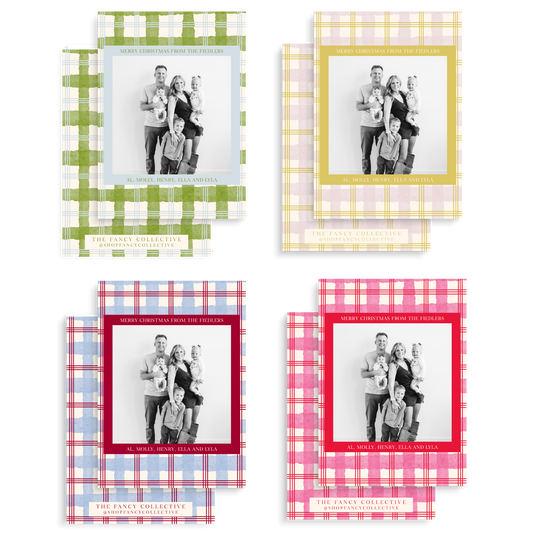 Playful Plaid Holiday Cards